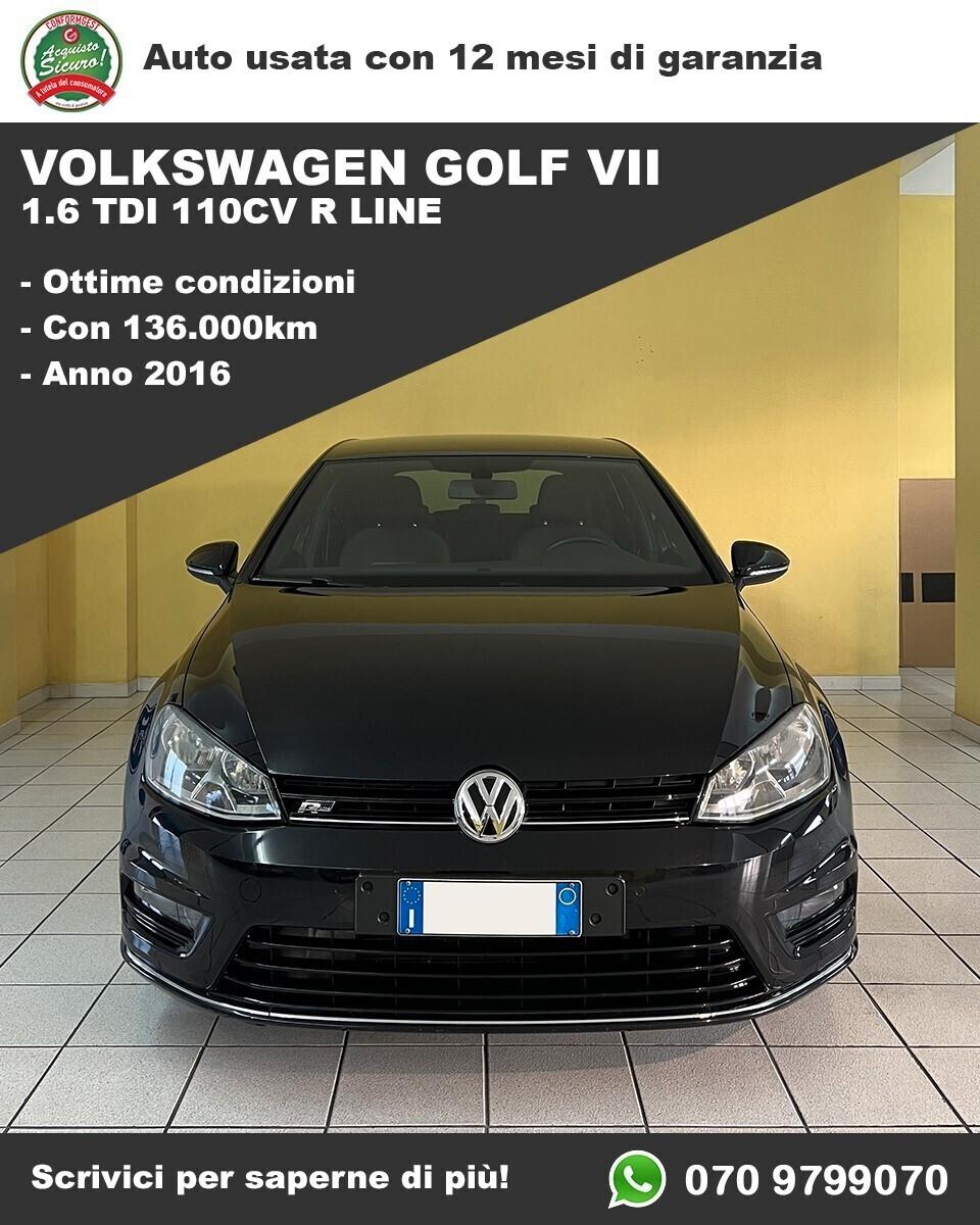 Volkswagen Golf 1.6 TDI 110 CV 5p. R Line BlueMotion Technology