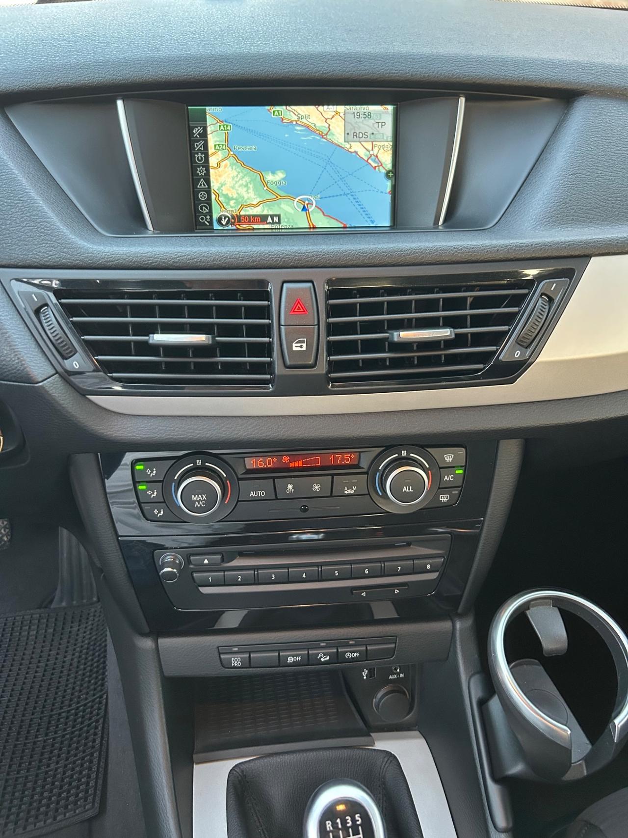 Bmw X1 xDrive18d 2.0 Diesel 143 cv 2014 navigatore