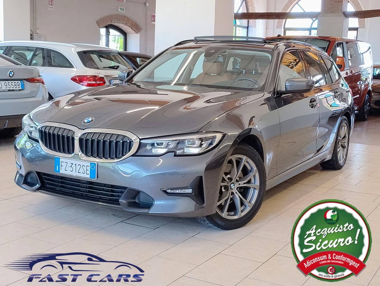 BMW 320d TOURING SPORT AUTO - TETTO PACK LUCI LIVE COCKPIT