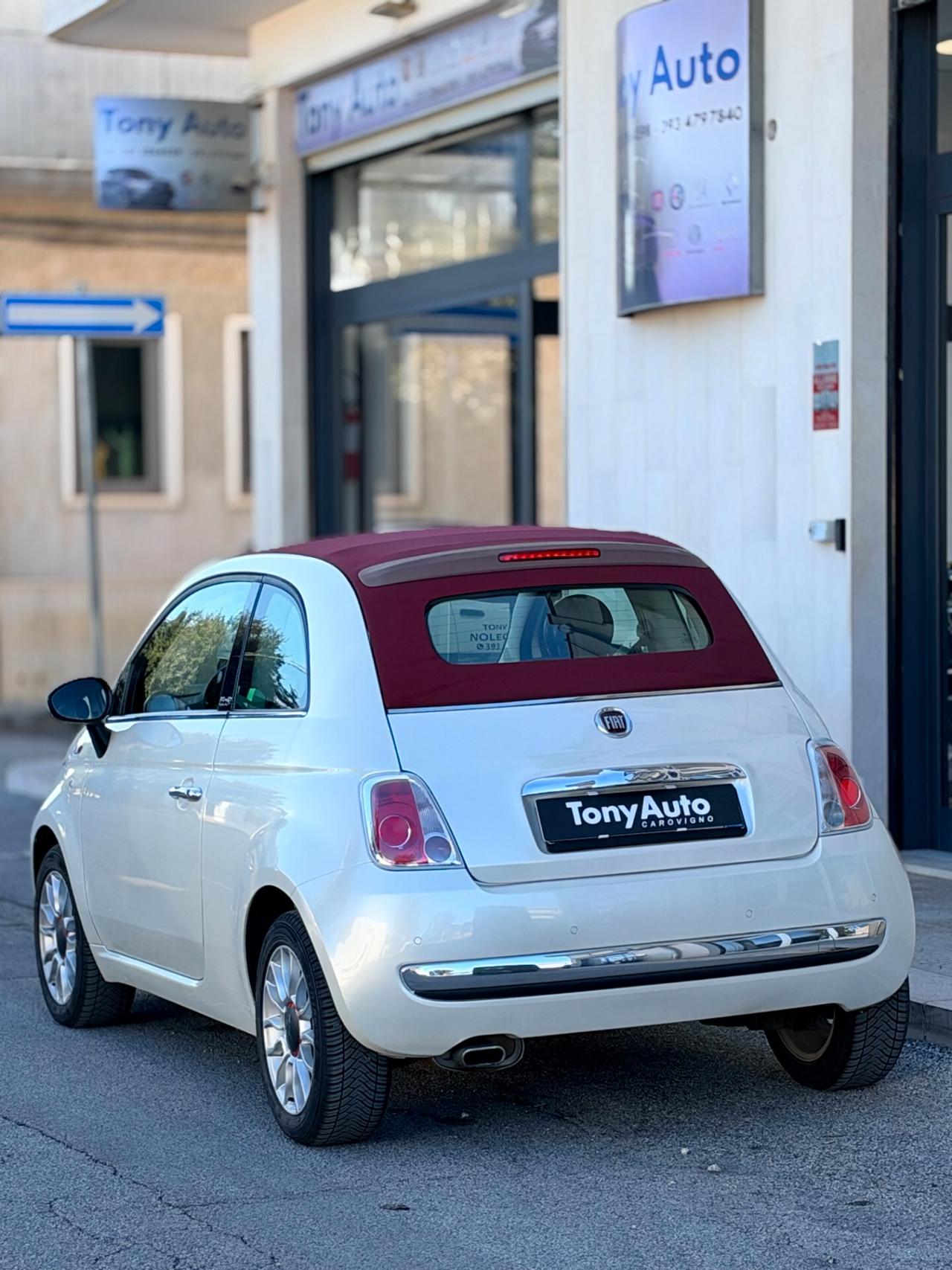 Fiat 500 1.2 CABRIO MODELLO Lounge 69cv ADATTA PER NEO PATENTATI,CON BLOCK SHAFT,USB,BLUETOOTH