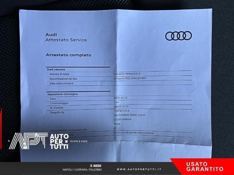 Audi A3 A3 Sportback 35 2.0 tdi Business Advanced s-tronic