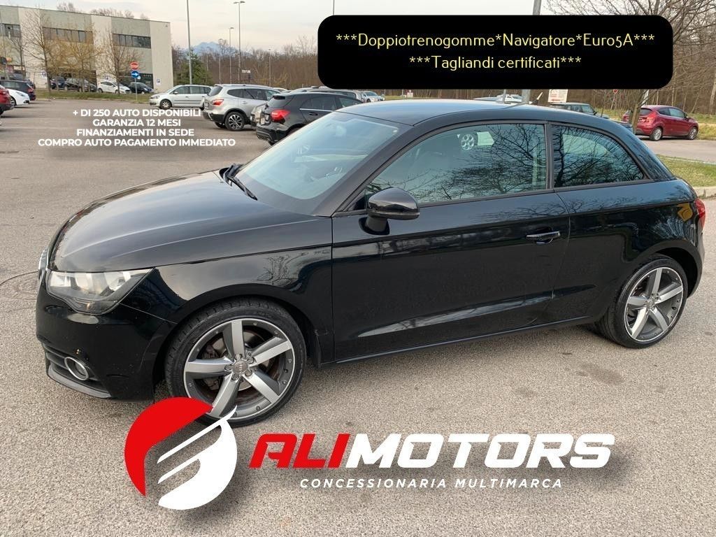 Audi A1 1.6 TDI 105 CV *DoppietrenoGomme*3Chiavi*Navi*Euro5a*