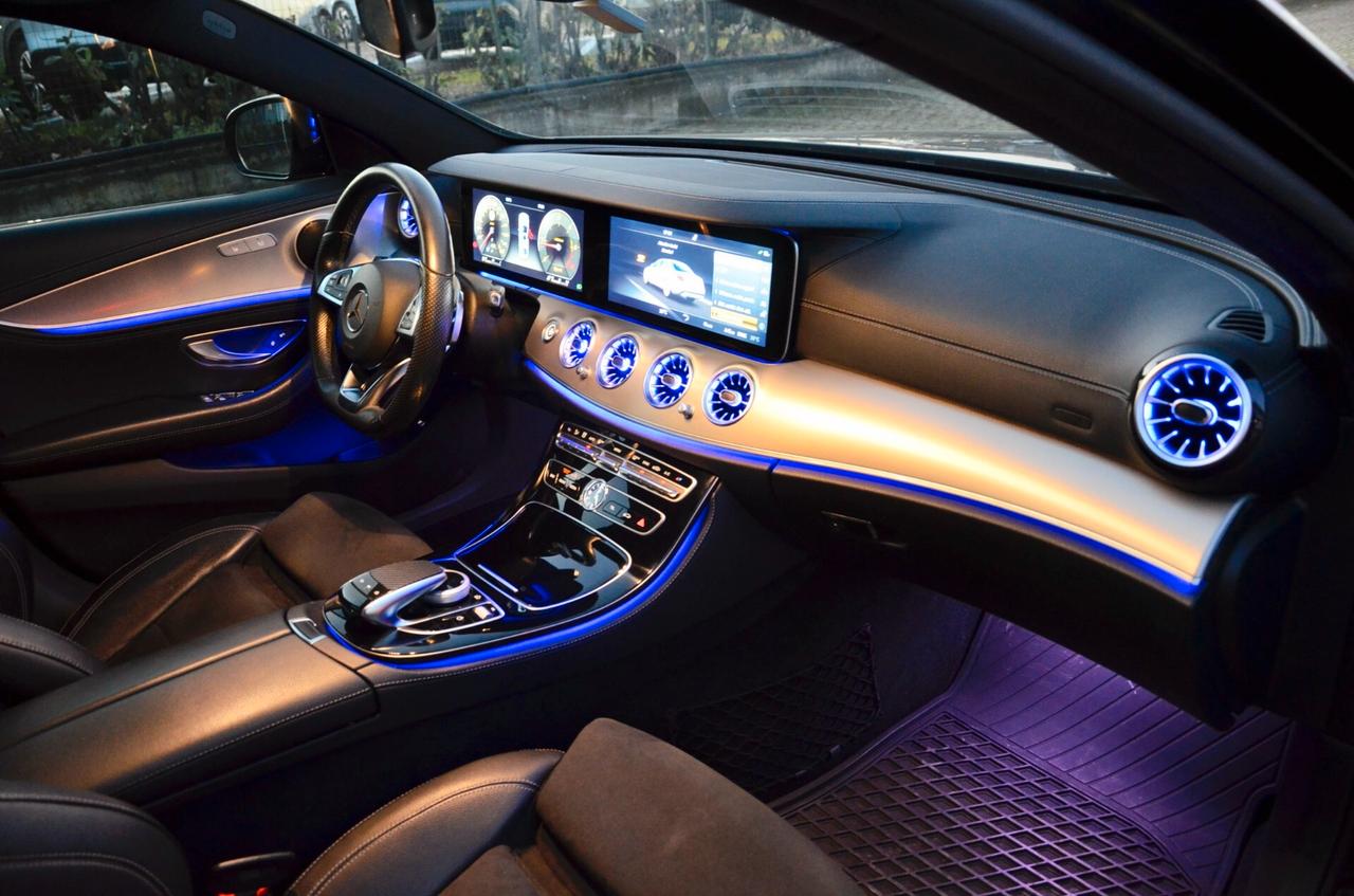 MERCEDES-BENZ E220d PREMIUM AMG 194cv AUTO, SERVICE UFF MERCEDES, UFF ITALIANA, EURO 6C, TOTAL BLACK, FARI FULL LED, RETROCAMERA, PERMUTE
