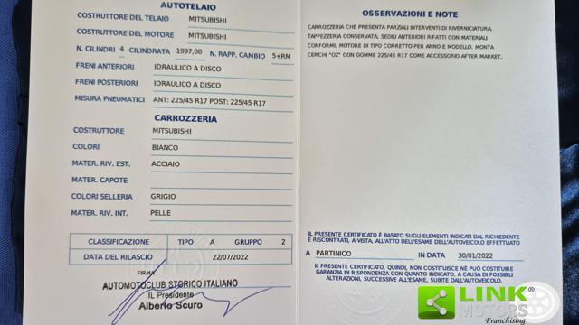 MITSUBISHI Eclipse (EU) 2.0 16V DOHC cat Oro ASI
