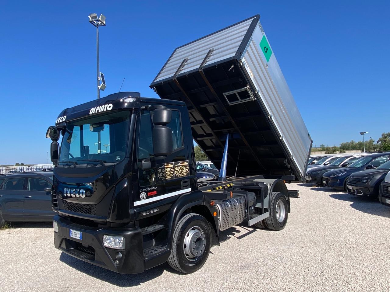 IVECO 160-280 E EURO CARCO RIBALTABILE TRILATERALE TETTO GEMELLATO SOVRASPONDATO IVA