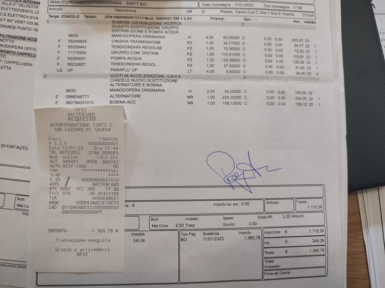 FIAT GRANDE PUNTO EVO DEL 2013 1.2BENZINA ECONOMICA