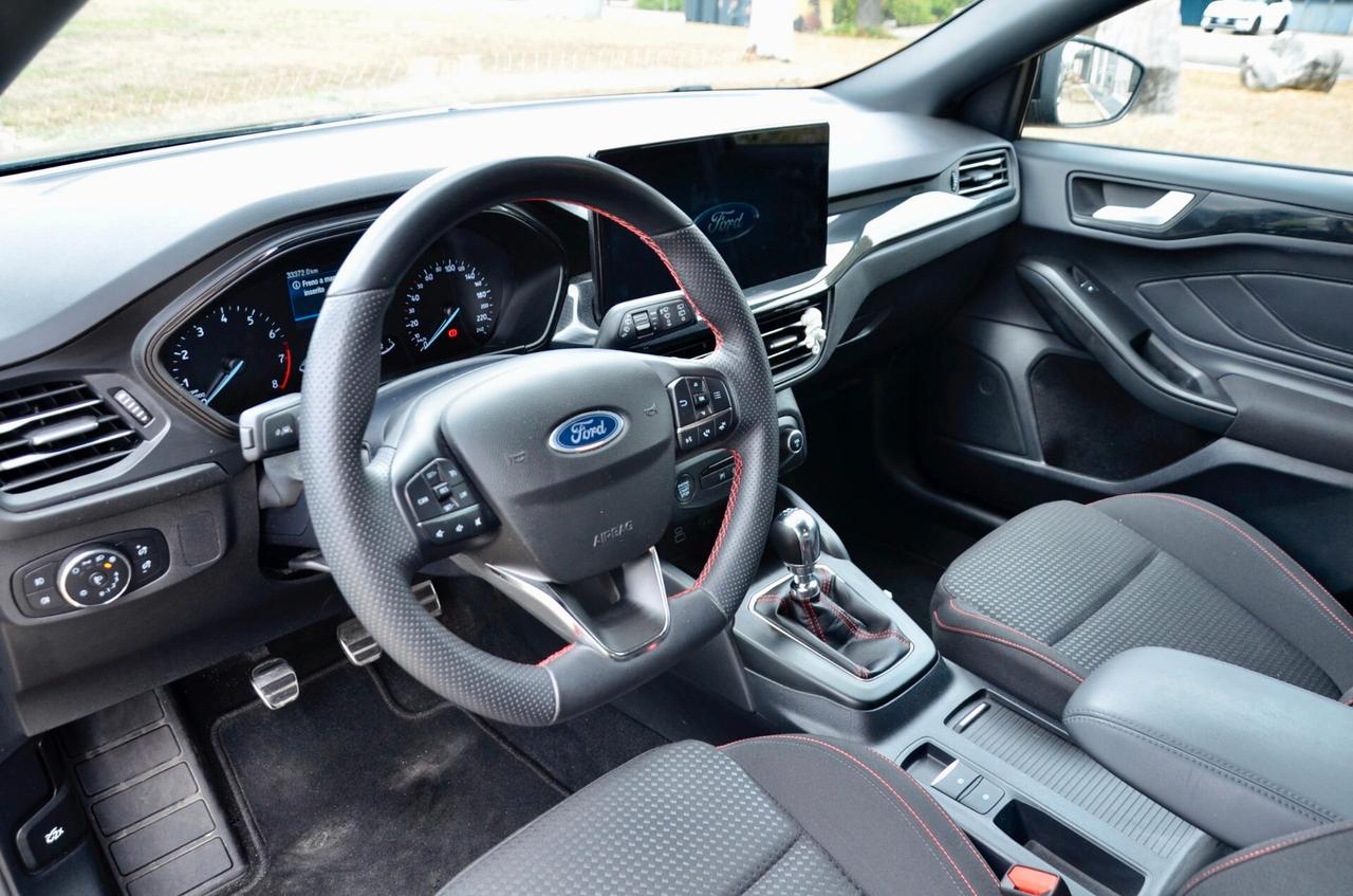 FORD FOCUS 1.0 MHEV MILD HYBRID ECOBOOST ST-LINE 125cv, UNICOPROPRIETARIO, UFF ITALIANA, SERVICE FORD, FULL LED, PERMUTE