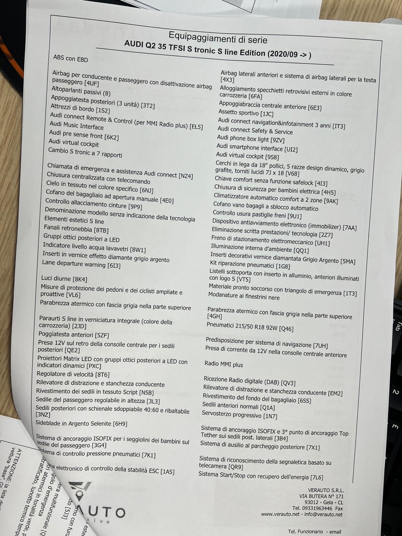Audi Q2 35 TFSI S tronic line Edition Possibilità Noleggio no Scoring