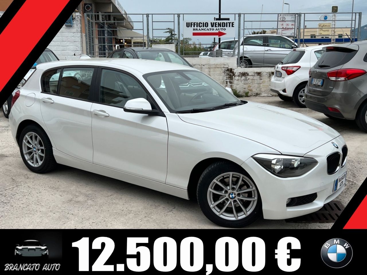 Bmw 116 116i 5p. BIANCO PERLA ,INTERNI IN PELLE