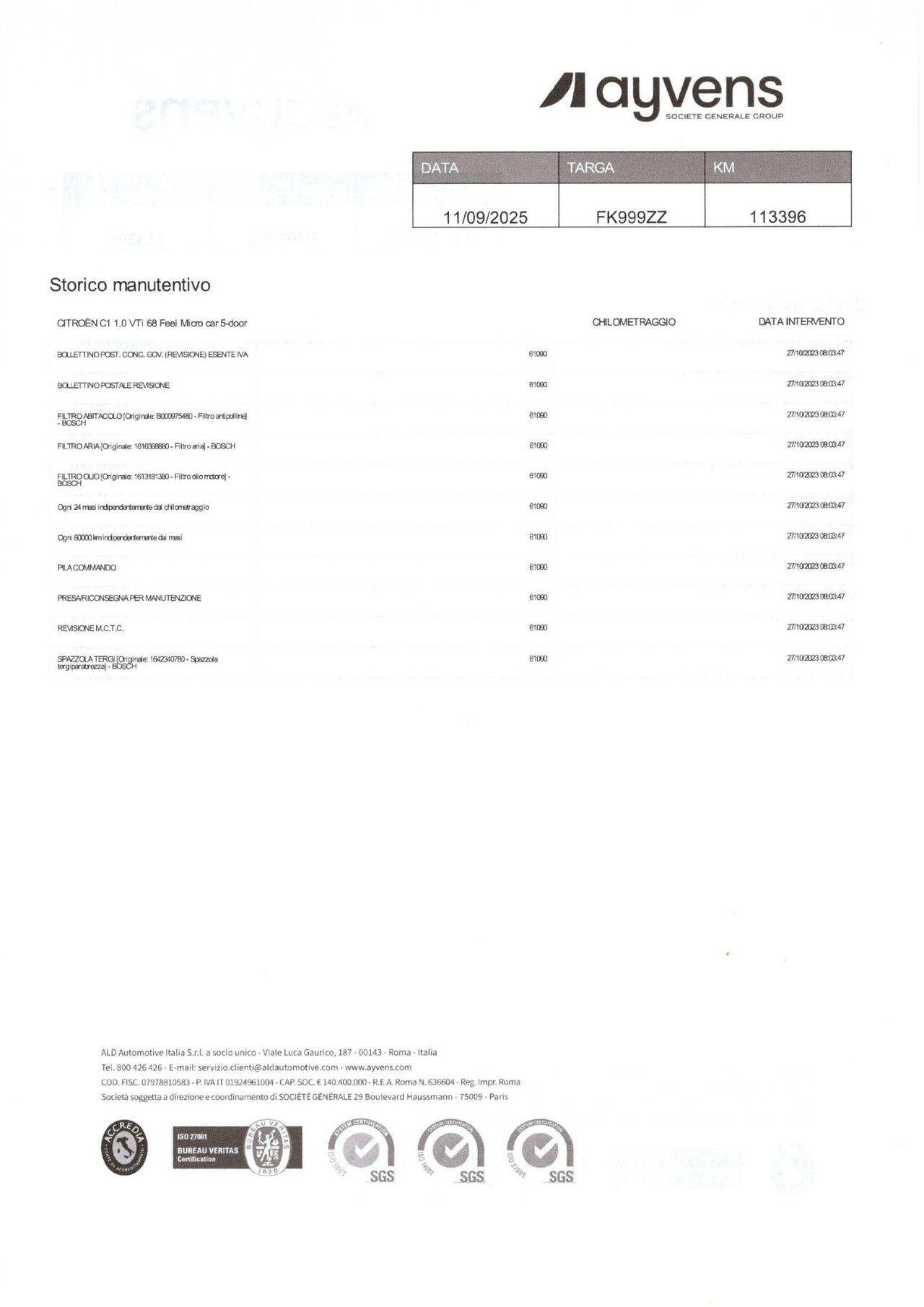 CITROEN C1 1.0VTi FEEL - Agosto 2017