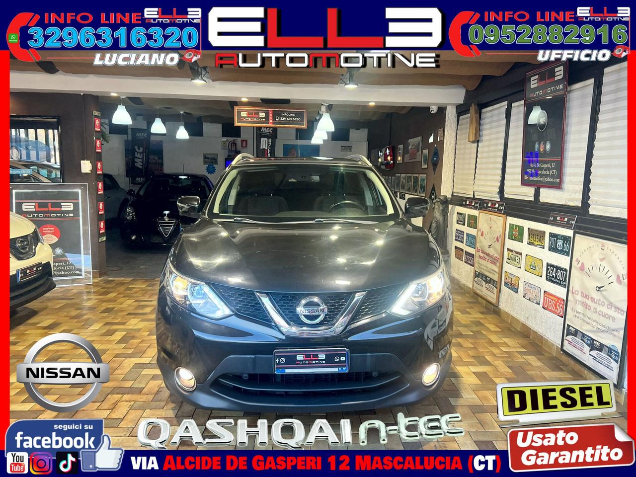 NISSAN QASHQAI 1.5 DCI N-TEC 360 2015