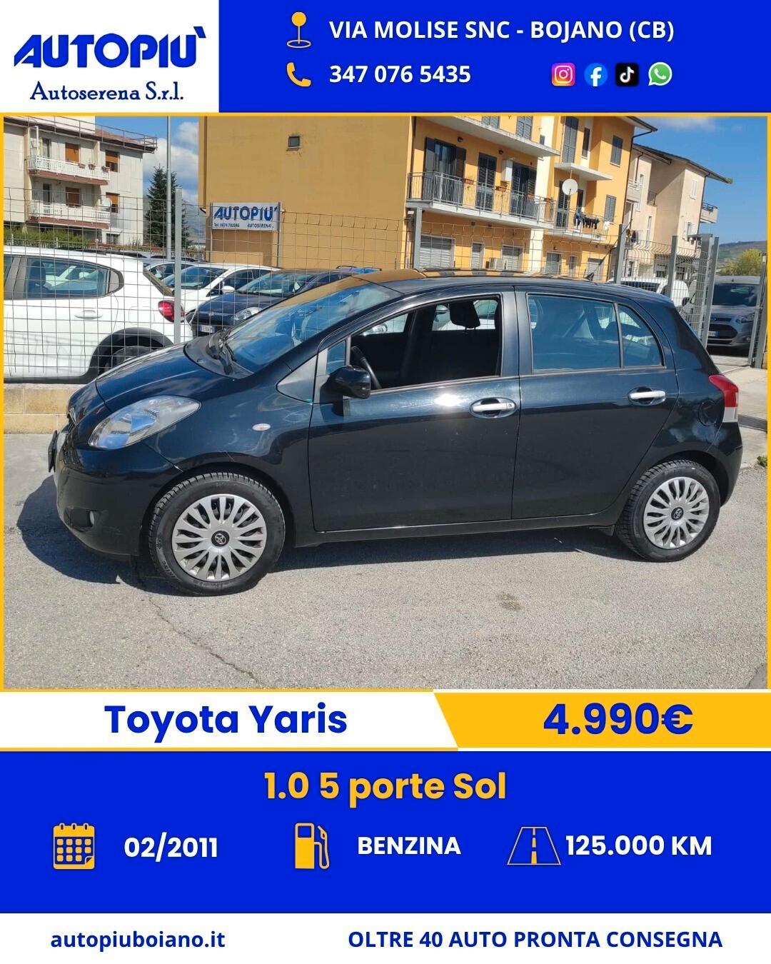 Toyota Yaris 1.0 5 porte Sol