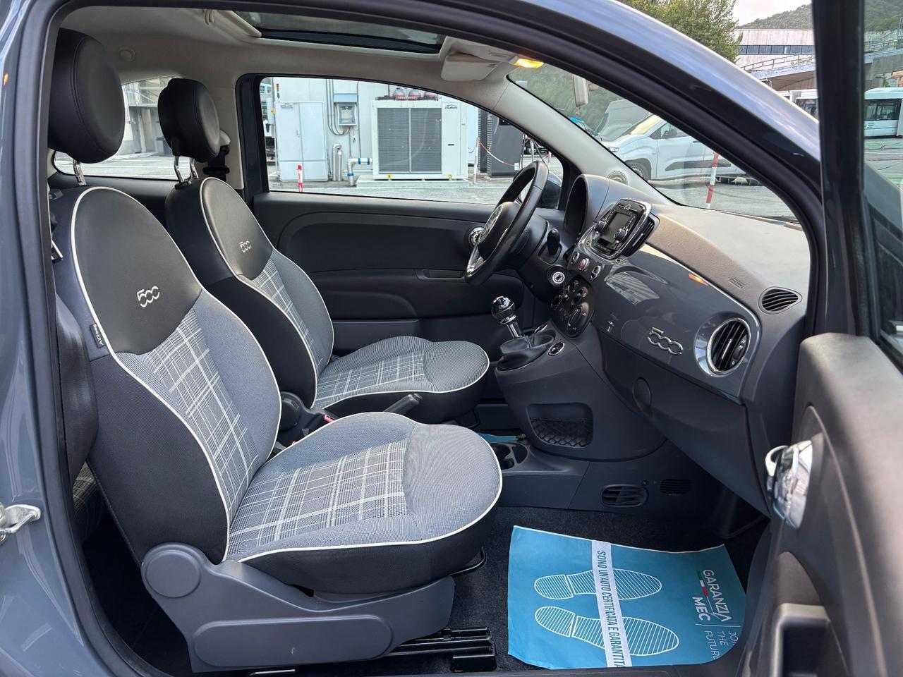 FIAT 500 1.2 BENZINA LOUNGE 69cv TETTO PANORAMICO NEOPATENTATI OK