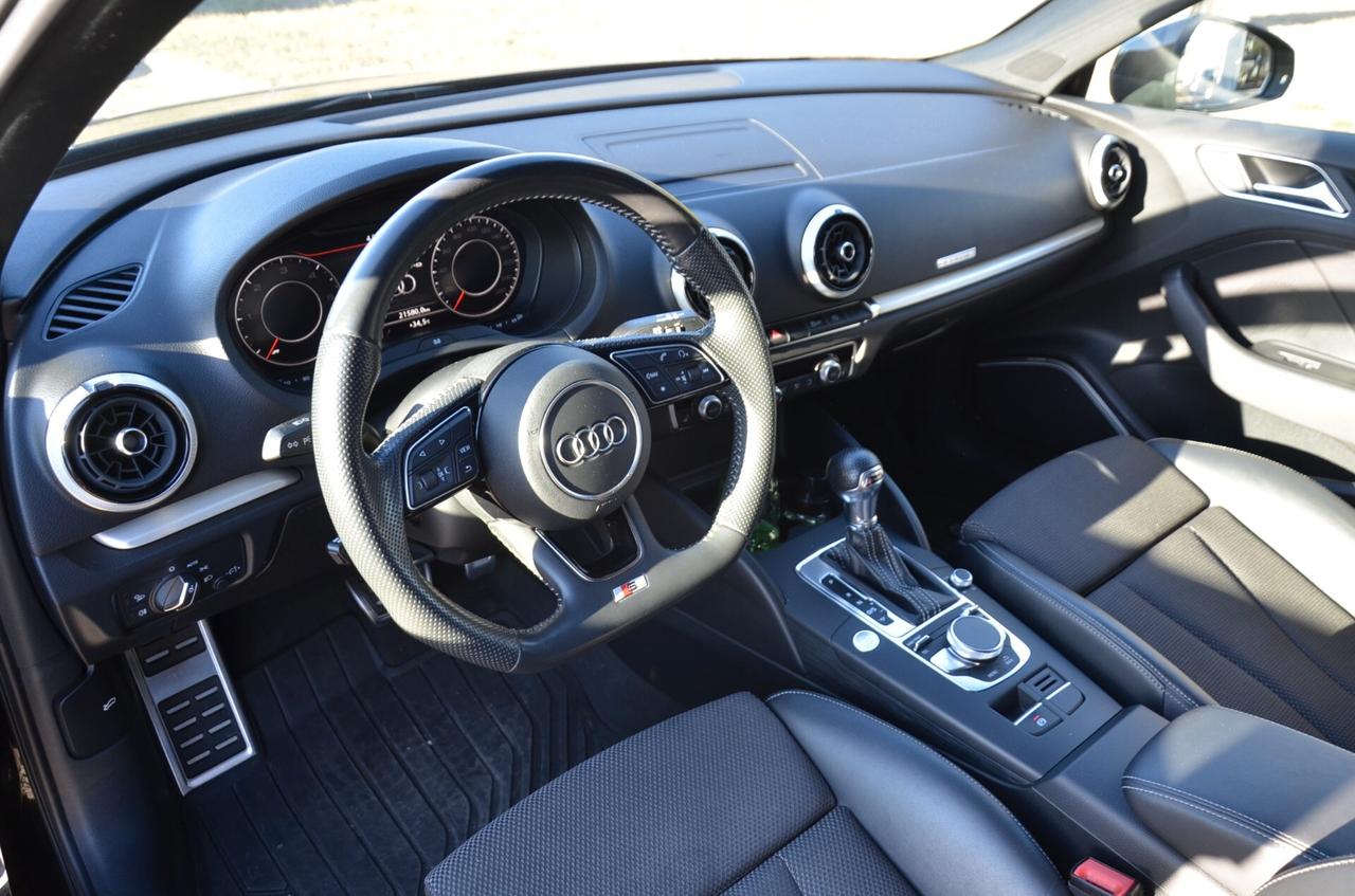 AUDI A3 SPORTBACK 40 2.0 TDI S-LINE INT+EXT QUATTRO 184cv S-TRONIC, EURO 6D, SERVICE AUDI, BANG&OLUFSEN, MATRIX, SEDILI SPORTIVI, 19", PERMUTE