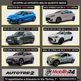MG MG4 NUOVA MG4 E Standard 49 KWh TUA DA € 20200!! DETAX