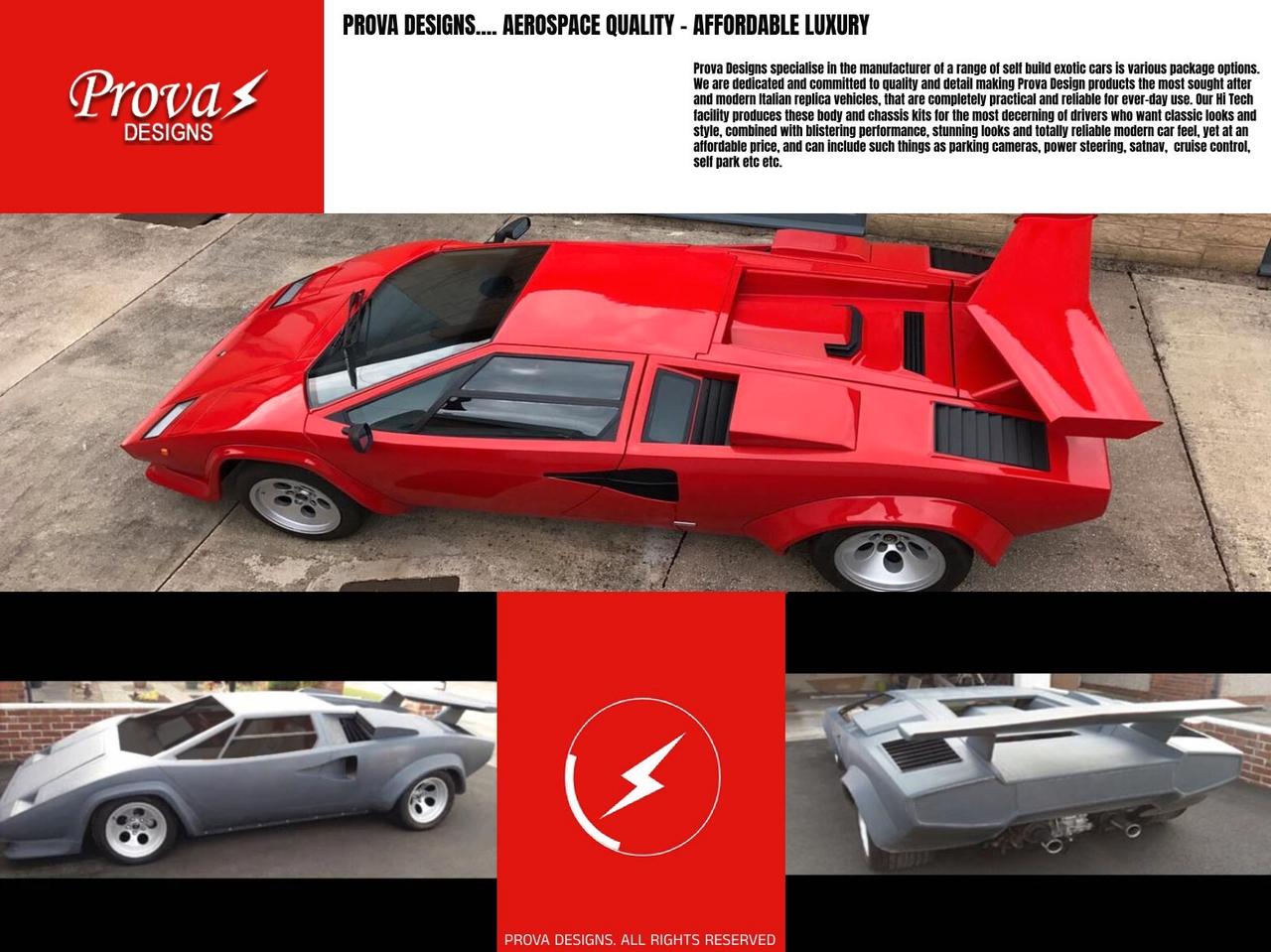 KIT-CAR Prova Designs COUNTACH Replica 2.8 V6