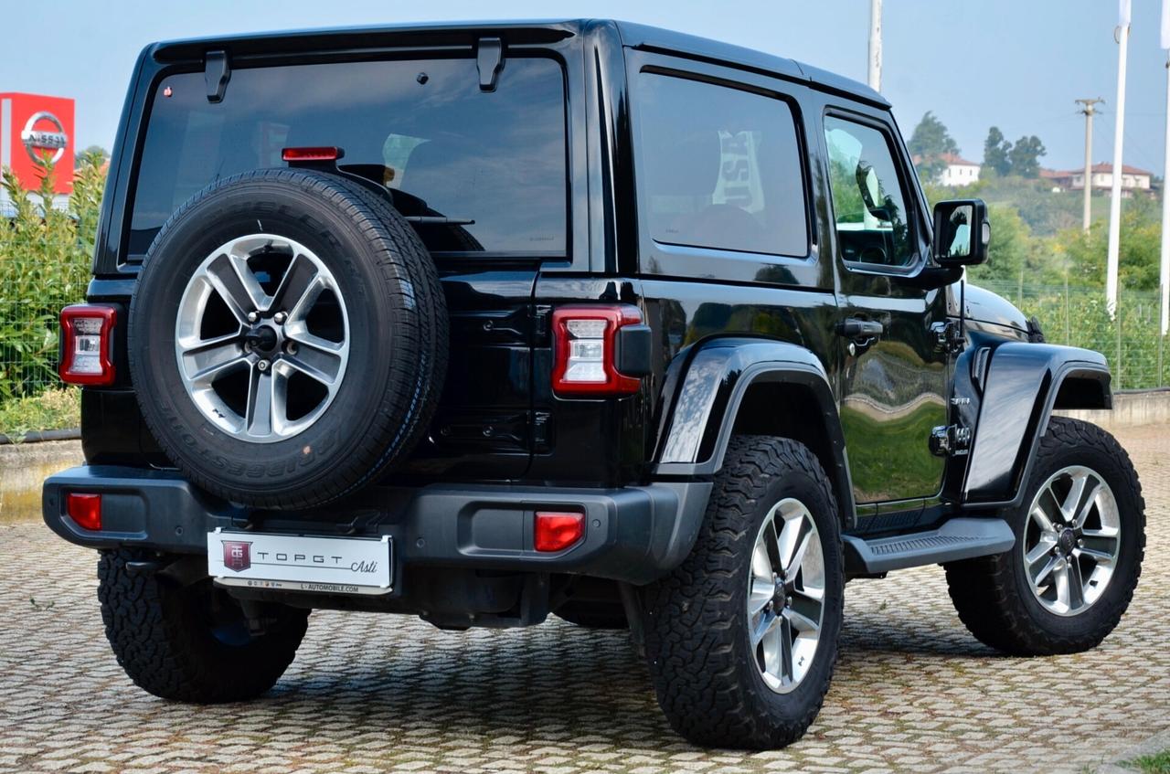 JEEP WRANGLER SAHARA 2.2 MJT 200cv AT8, UFF ITALIANA, SERVICE CON FATTURE, EURO 6D, FARI LED, KEYLESS, NAVI, RETROCAMERA, PERMUTE