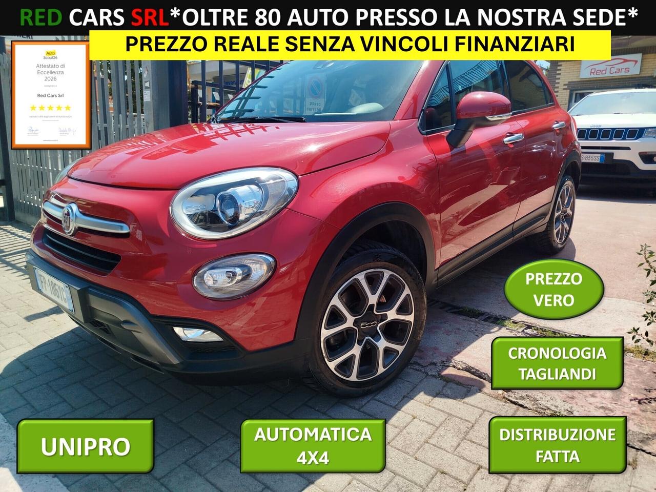 500X 1.4 -170CV 4X4 AUTOM *PREZZO VERO* CROSS- TAGLIANDI UFFICIALI