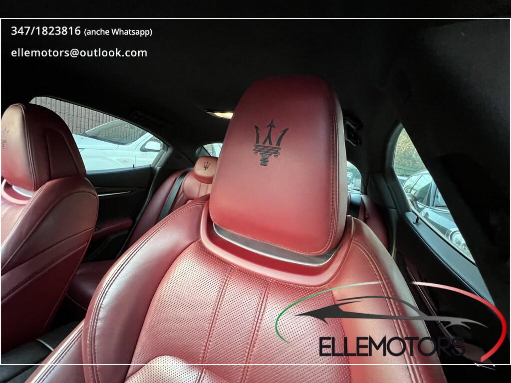 Maserati Ghibli III 2013 S Q4 3.0 V6 410 CV IVA ESPOSTA SKYHOOK PELLE ROSSA 20”