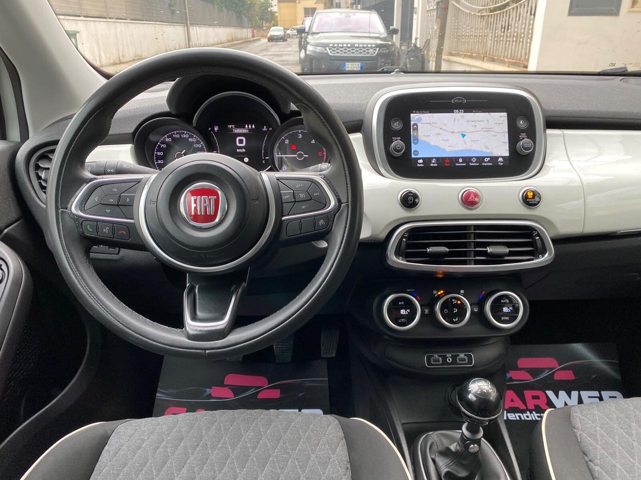 FIAT 500X CITY CROSS 1.3Mjt 95CV Led Navy CAM 2019