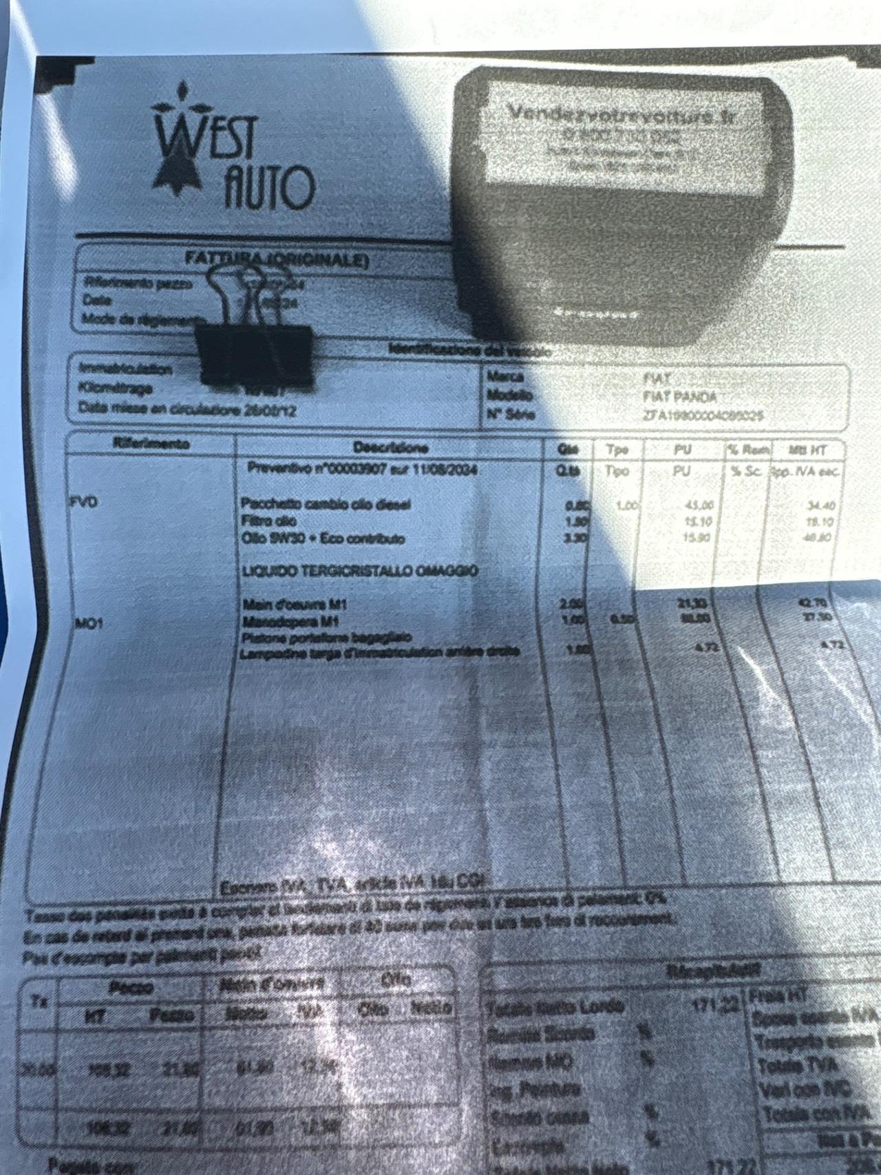 Fiat Panda 1.3 MJT 16V DPF 4x4 Climbing storico manutenzioni!!!