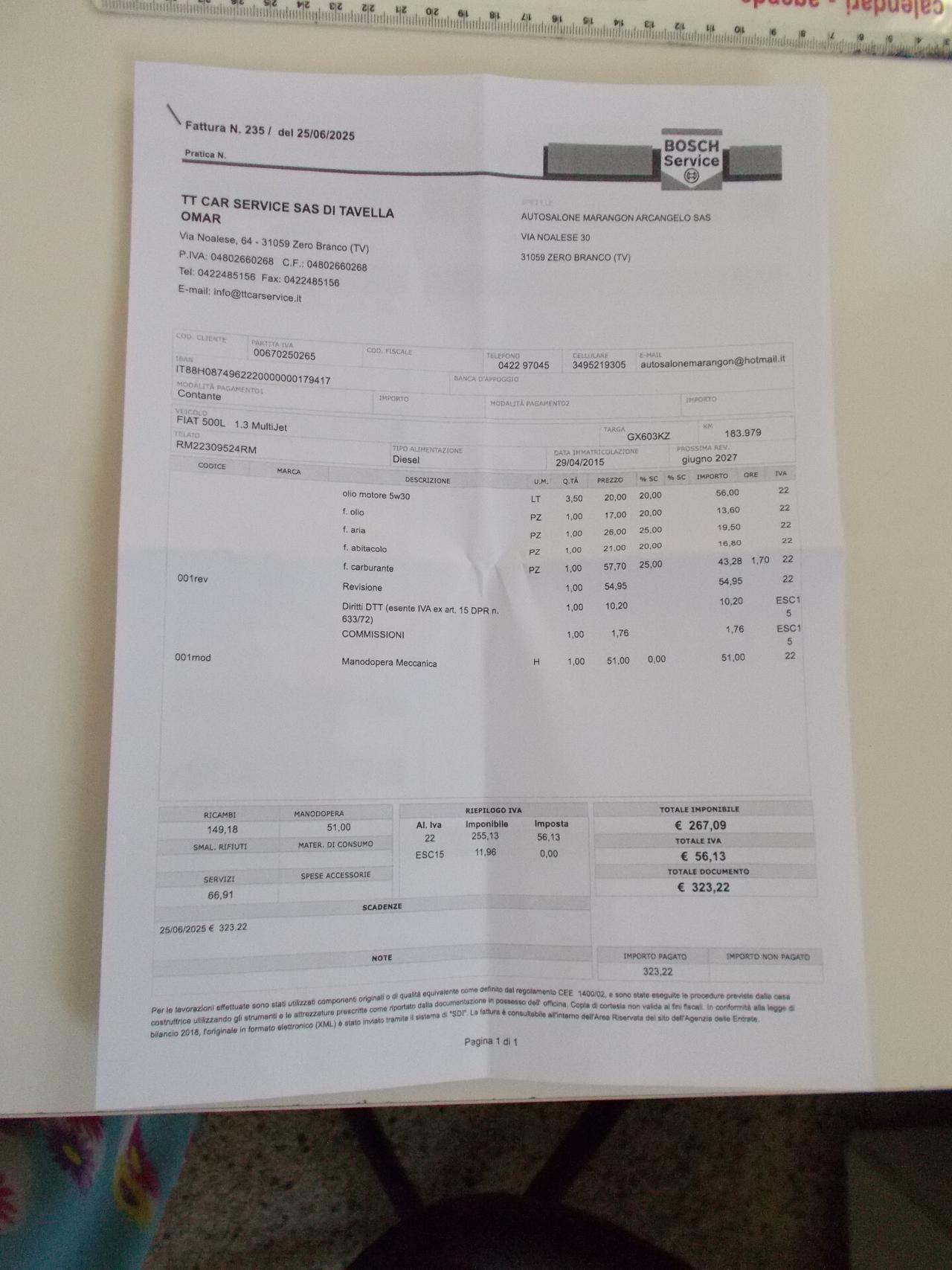 Fiat 500L 1.3 Multijet 85 CV Trekking