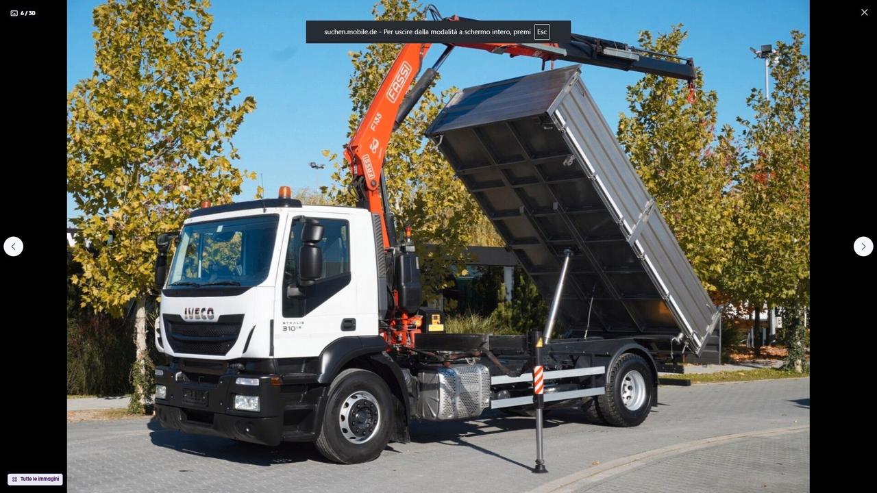 IVECO STRALIS 310 E6 RIBALTABILE TRILATERALE