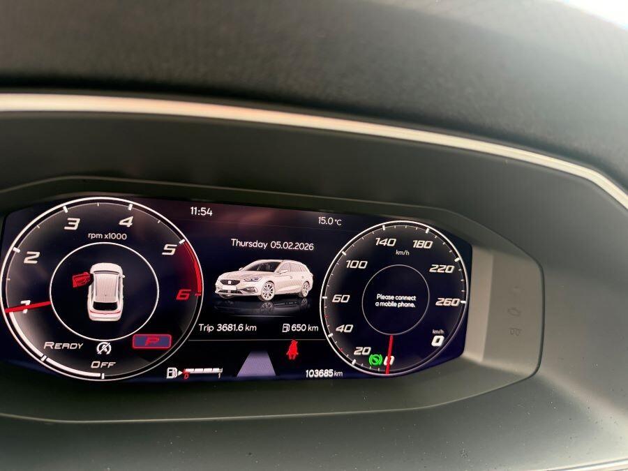 SEAT LEON SW 2.0 TDI 150 CV DSG CERTIFICATA ITALIA