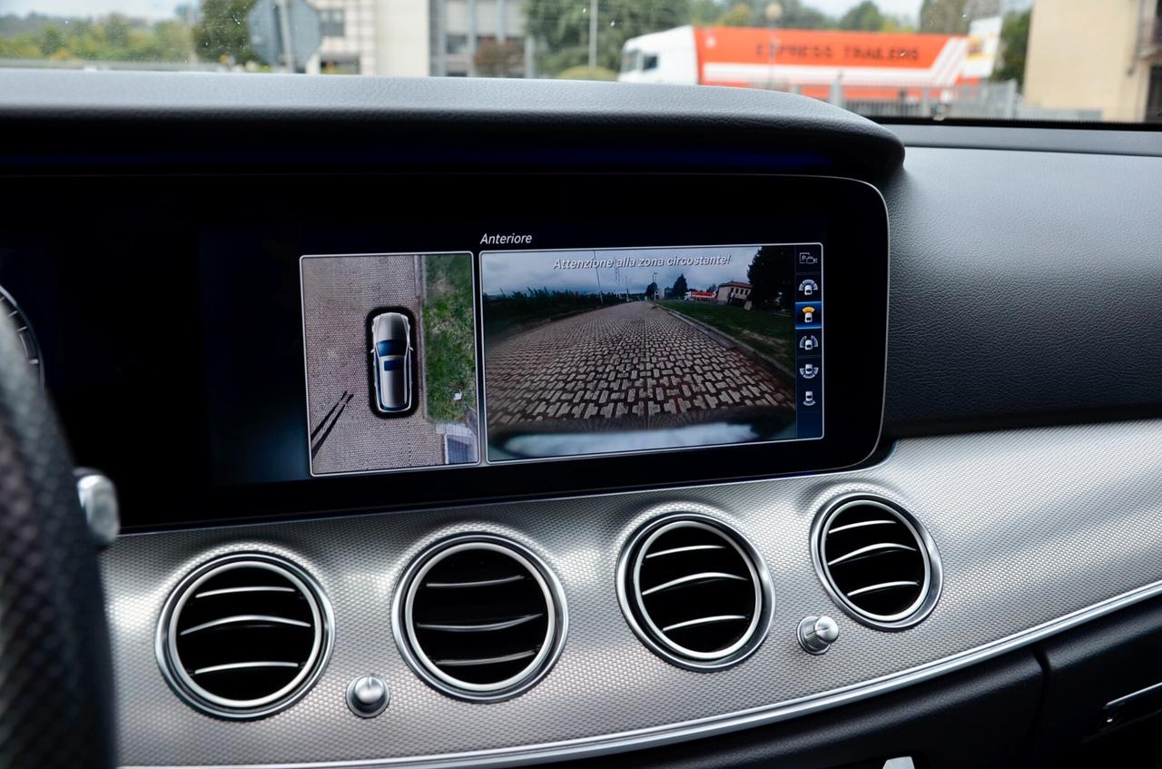 MERCEDES-BENZ E 220d PREMIUM 194cv AUTO, SERVICE MERCEDES, TETTO, RETROCAMERA 360°, FARI LED, NAVI, EURO 6C, PERMUTE