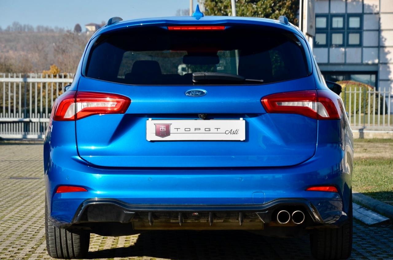 FORD FOCUS SW 1.0 ECOBOOST ST-LINE CO-PILOT 125cv AUTO, PREZZO REALE, SERVICE CERTIFICATI, UFF ITALIANA, EURO 6D, FARI FULL LED, RETROCAMERA, NAVI, PERMUTE