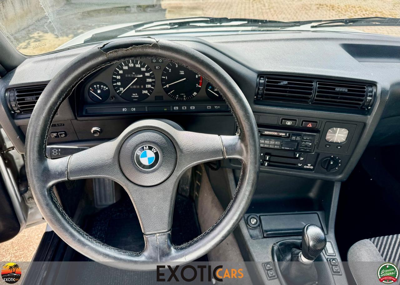 BMW E30, 1.6 99cv, cambio manuale 5 rapporti, 10/1990, 252124 km