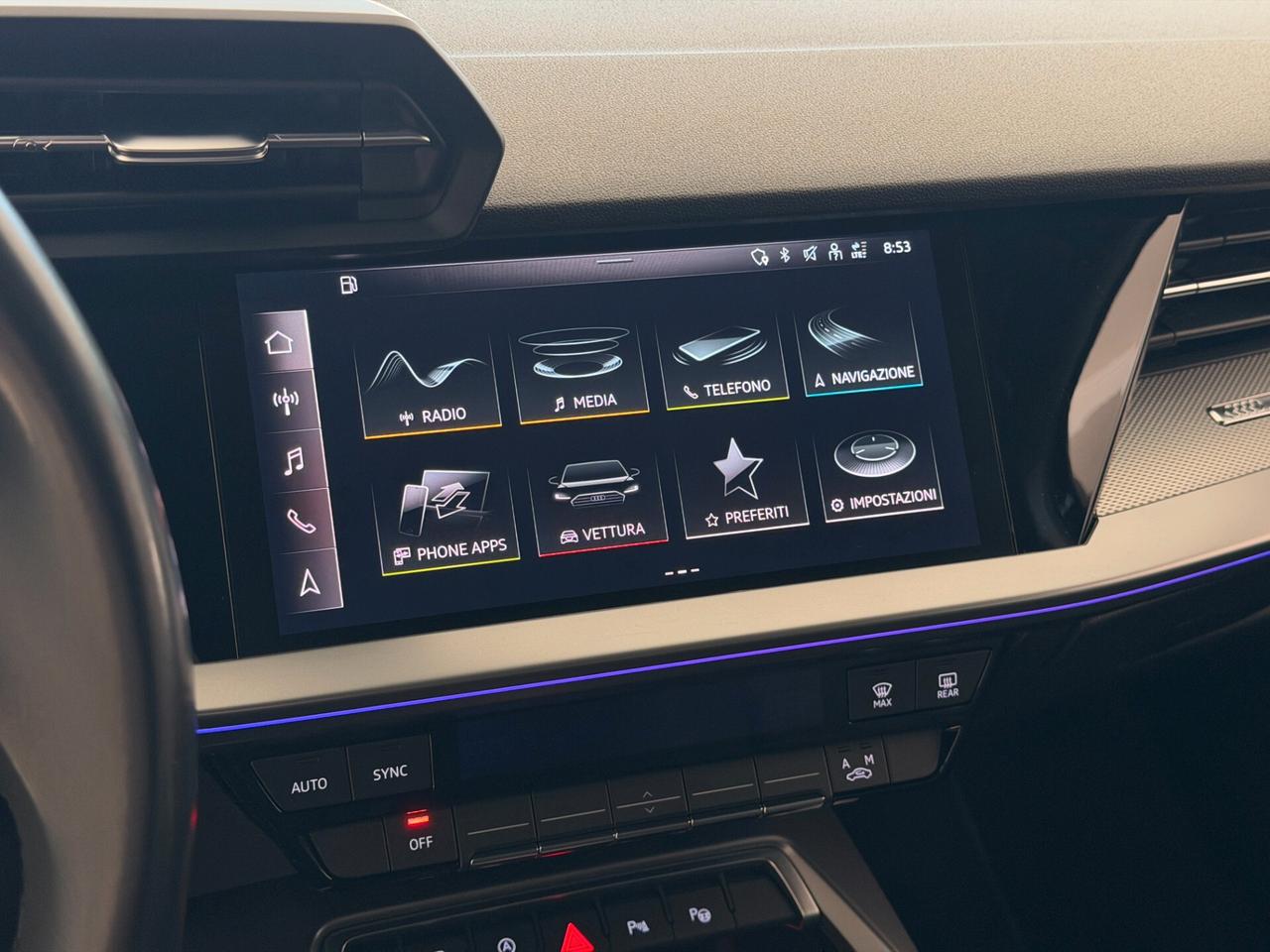 AUDI A3 S-Tronic S-Line 1.0cc 110Cv Automatica