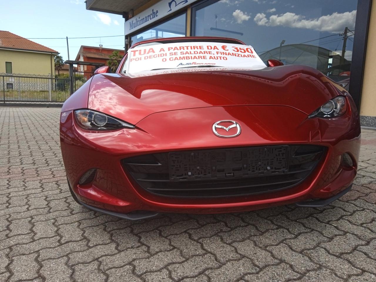 Mazda MX-5 RF PELLE TOTALE NERA SENS PARK CRUISE CONTROL NAVY CERCHI DA 17" PRONTA CONSEGNA