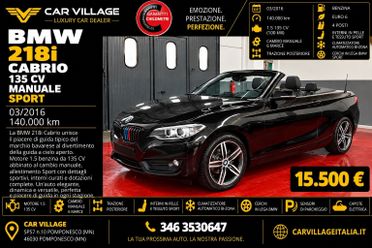 Bmw 218 218i Cabrio Sport