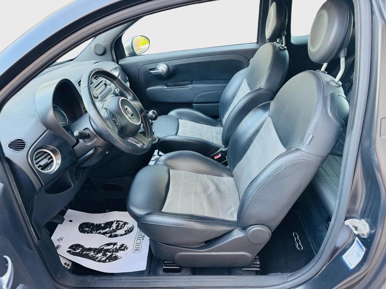 Fiat 500 S 1.2 benzina fine 2011 total black neo patentati