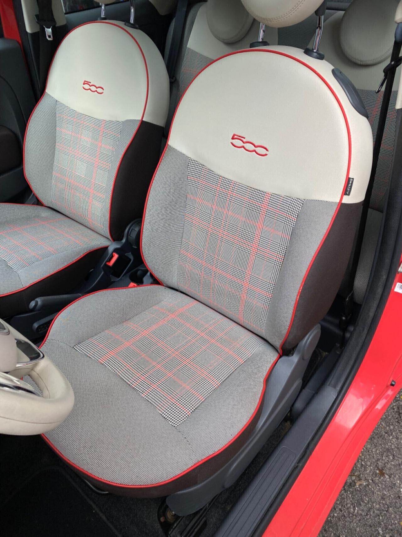 Fiat 500 1.2 GPL 69cv “Lounge” -ROSSO CORALLO