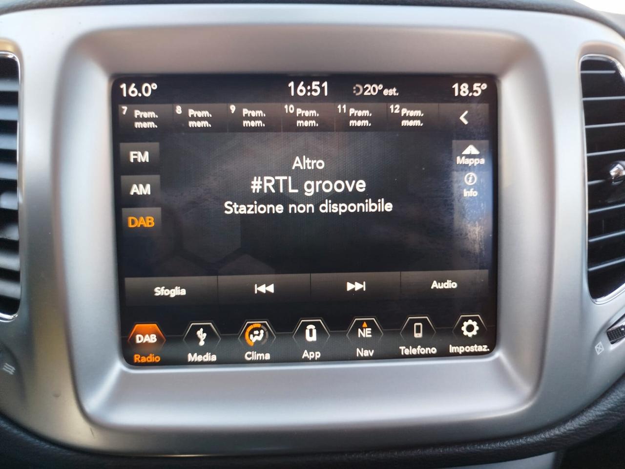 COMPASS 1.6mjt-120cv*PREZZO VERO* KM CERTI-GARANZIA 12 MESI