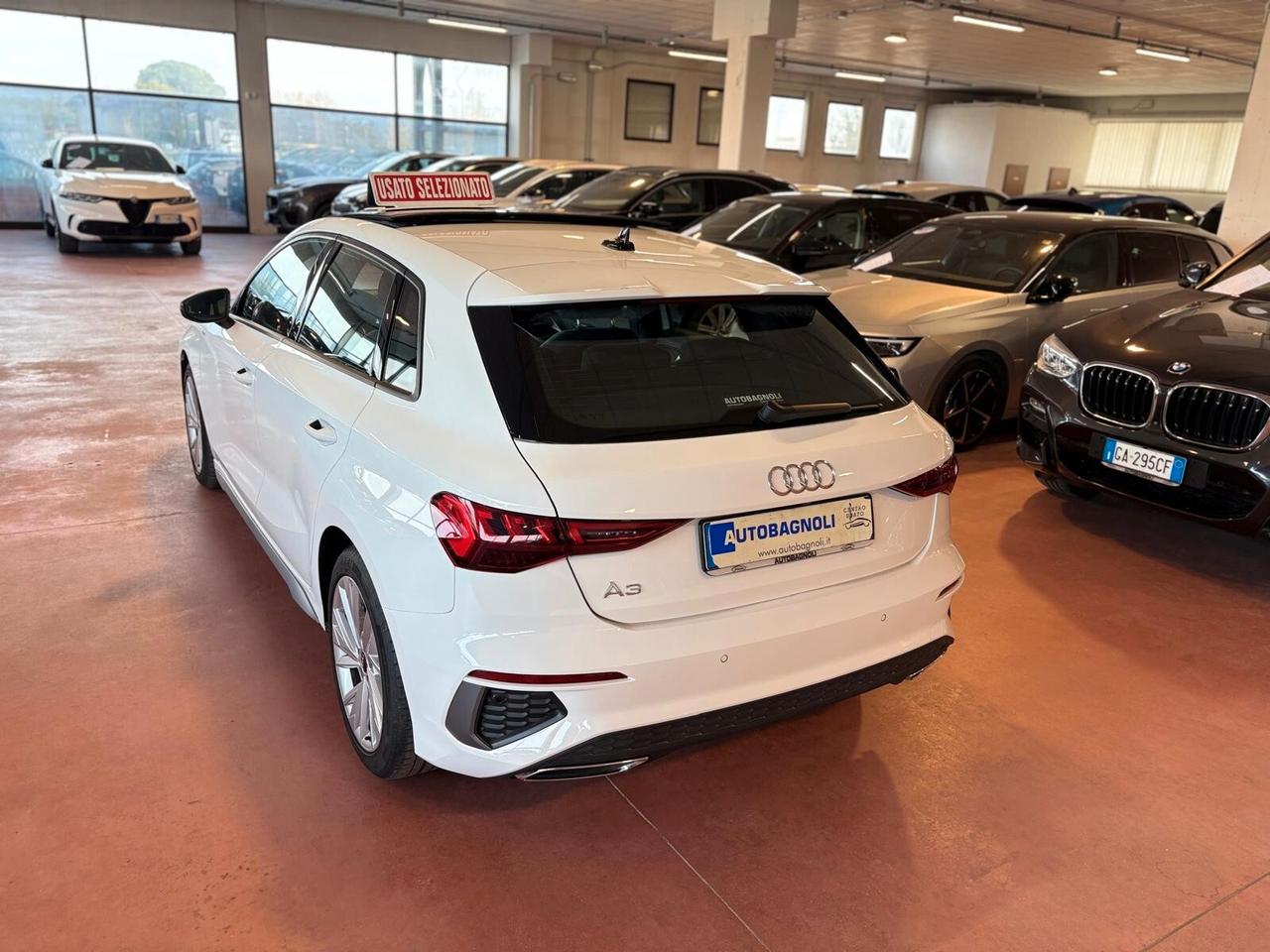 Audi A3 SPB 30 2.0 TDI S LINE EDITION S tronic TETTO