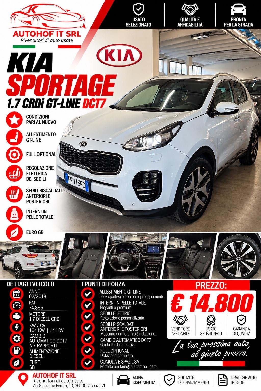 Kia Sportage 1.7 CRDI AUT.*GT Line* FULL OPT.