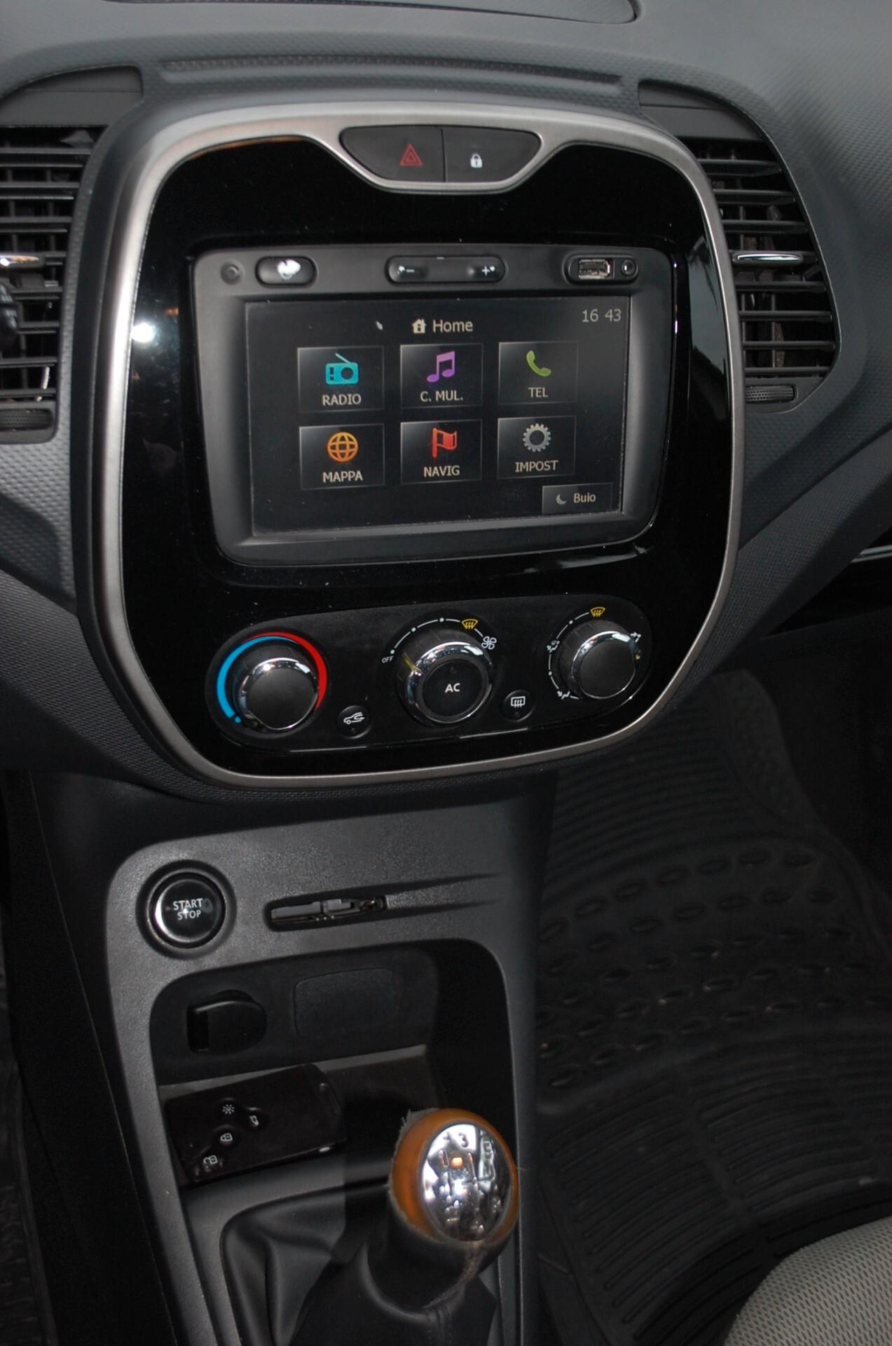 Renault Captur 1.5 dci 90CV Live S&S Uff Italy Navi Led USB Lega