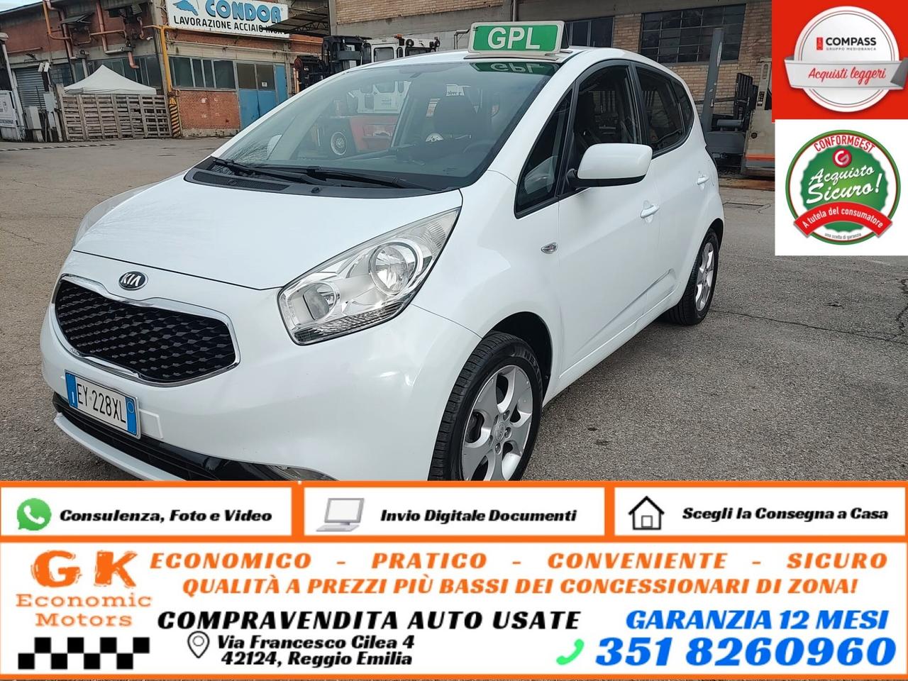 Kia Venga 1.4 EcoGPL Cool, BENZI\GPL CON SCADENZA 2035, OK NEOPATENTATI , GARANZIA L.12 MESI