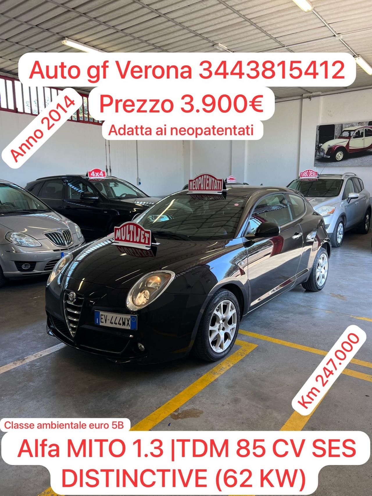 Alfa Romeo MiTo 1.3 JTDm 85 CV S&S Distinctive