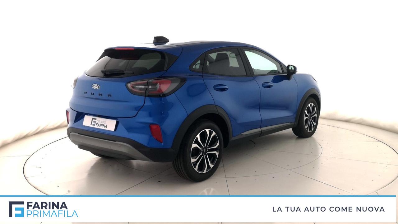 FORD Puma Titanium 1.0 EcoBoost Hybrid 125CVTrasmissione manuale a 6 rapporti Trazione anteriore
