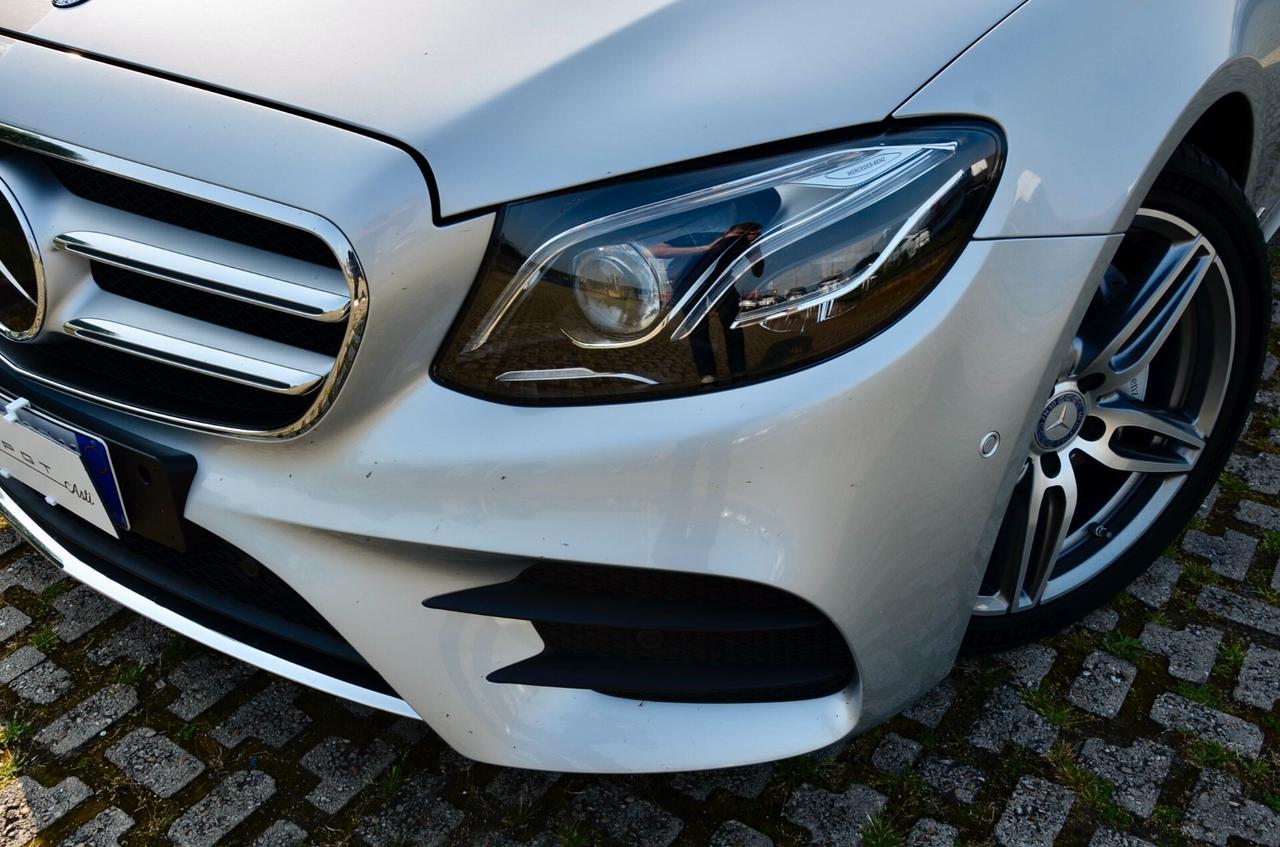MERCEDES-BENZ E 220d PREMIUM AMG LINE 194cv AUTO, UFF ITALIANA, SERVICE MERCEDES, EURO 6C, HI-FI BURMESTER, MULTIBEAM, RETRO 360°, PERMUTE