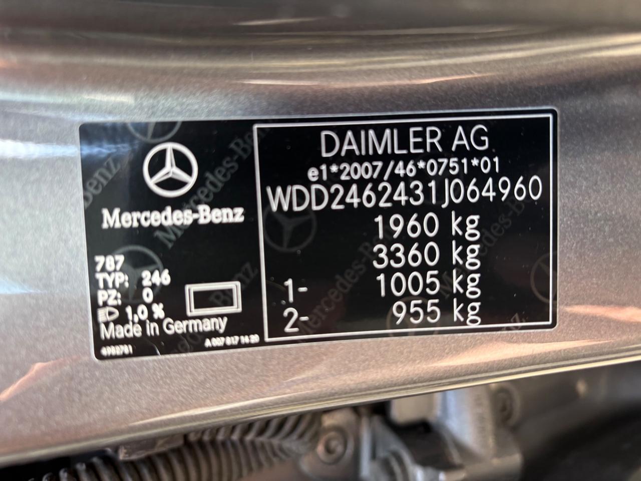 Mercedes-benz B 200 BlueEFFICIENCY Premium