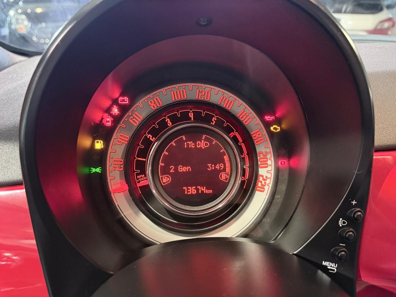 Fiat 500 1.0 Hybrid Red