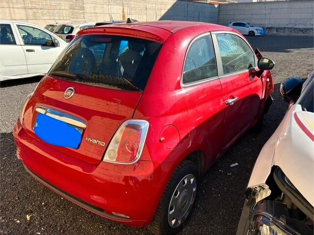 Fiat 500 1.0 Hybrid incidentata