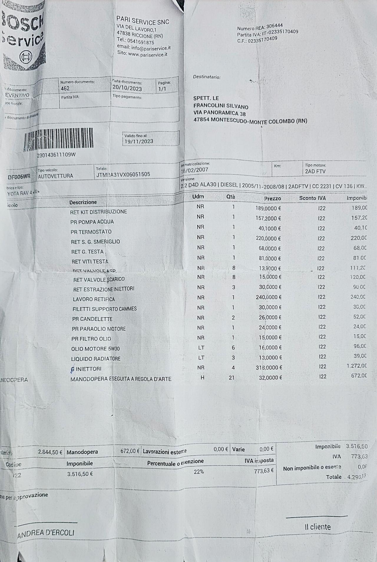 Toyota RAV 4 RAV4 2.2 D-4D 136 CV Luxury