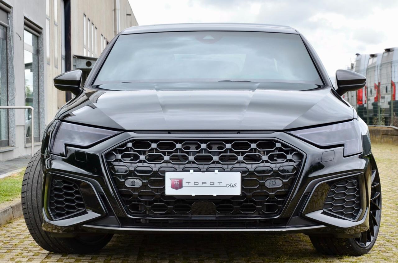 AUDI S3 SEDAN 2.0 TFSI SPORT ATTITUDE QUATTRO 310cv S-TRONIC, IVA SUL 100%, TETTO, SCARICO MILLTEK, BANG&OLUFSEN, TOTAL BLACK, 20″, PERMUTE