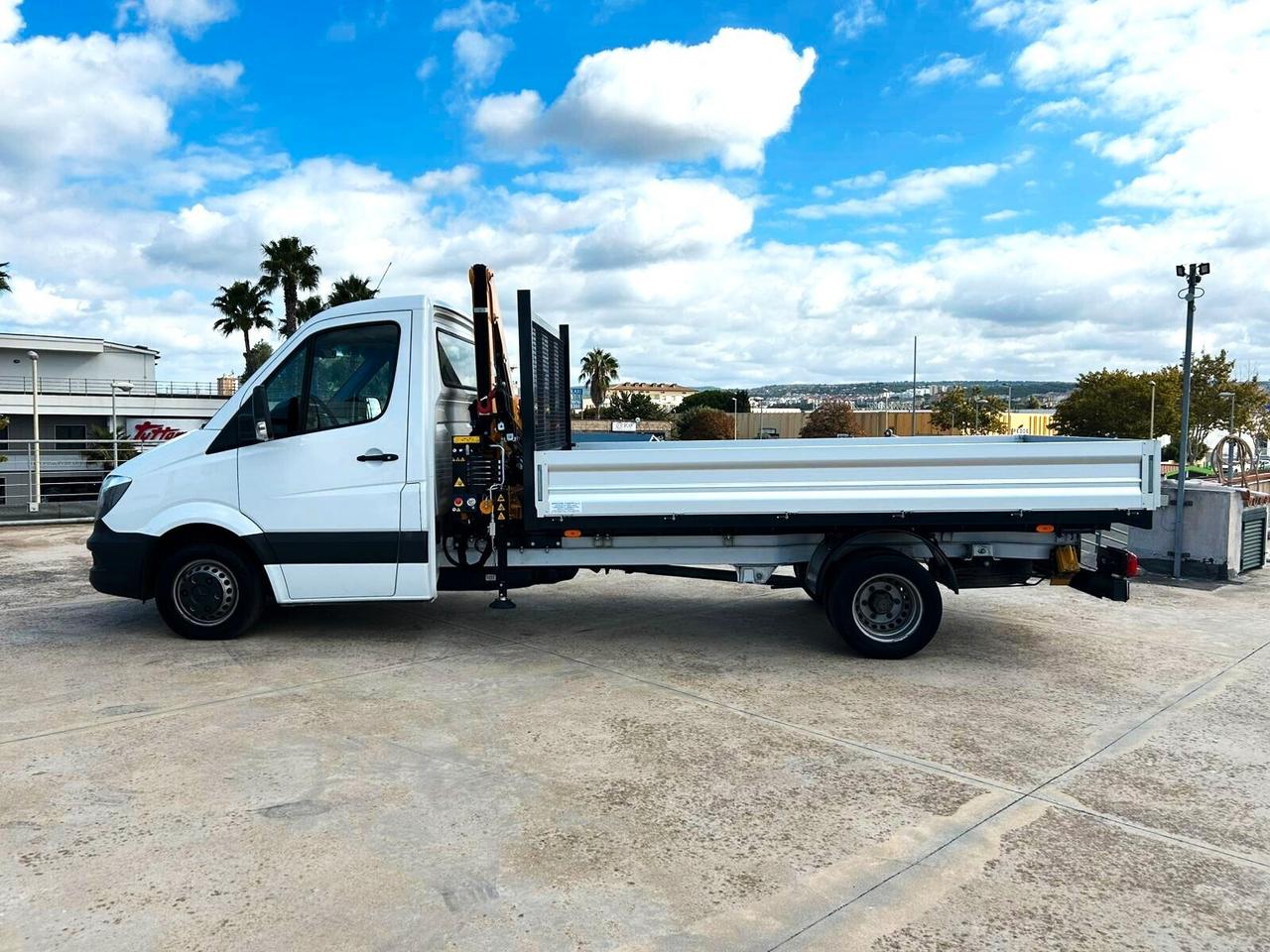 Mercedes Benz 419 T 37/35 cassone fisso e gru